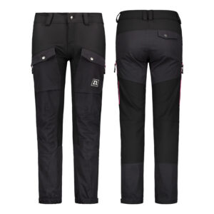 FJELL PANTS WO'S BLACK DK GREY PINK