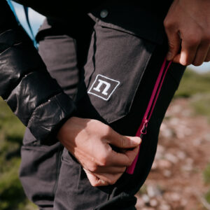 FJELL PANTS WO'S BLACK DK GREY PINK