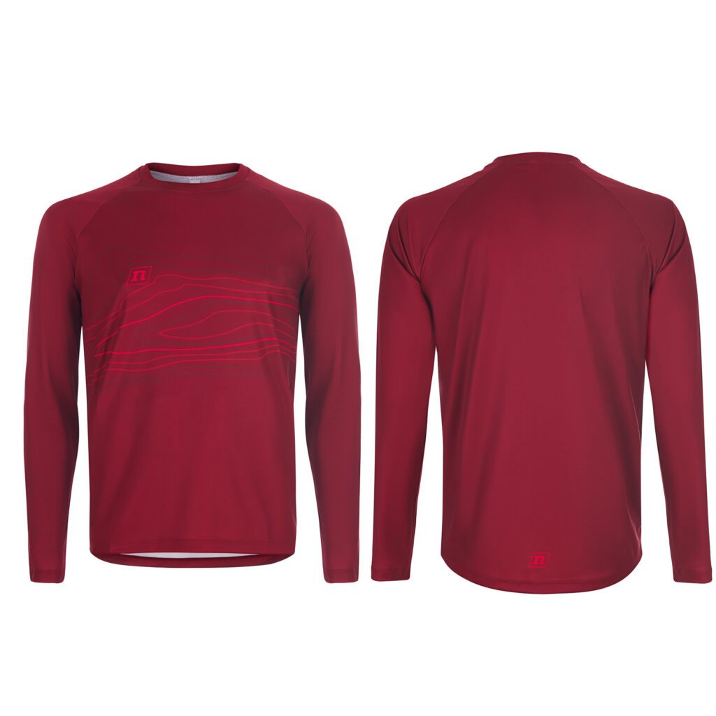 WS DRIFT RUNNING SHIRT LS UX RED