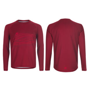 WS DRIFT RUNNING SHIRT LS UX RED