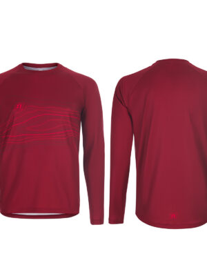 WS DRIFT RUNNING SHIRT LS UX RED