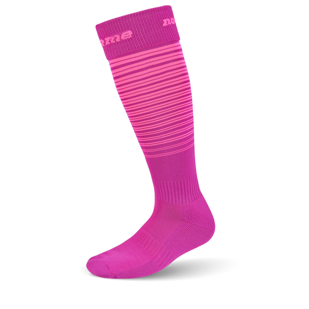 O-SOCKS STRIPED ROSE/DK ROSE 22
