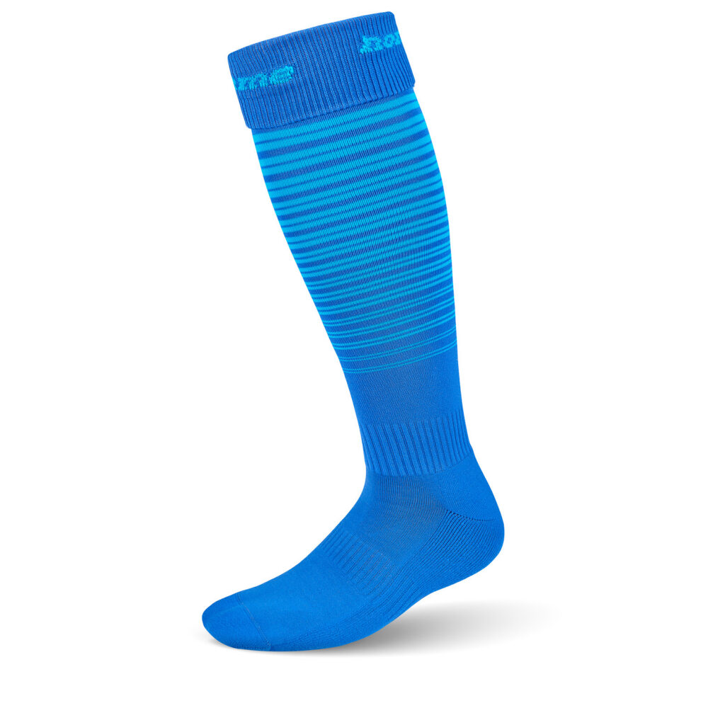 O-SOCKS STRIPED BLUE/CYAN 22