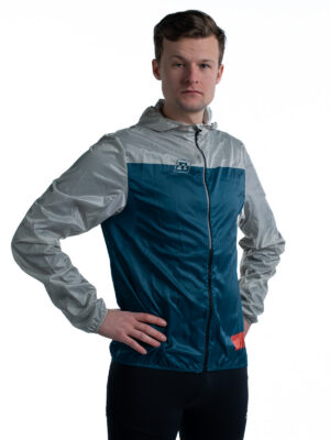 WIND JACKET UX GREY/BLUE 22