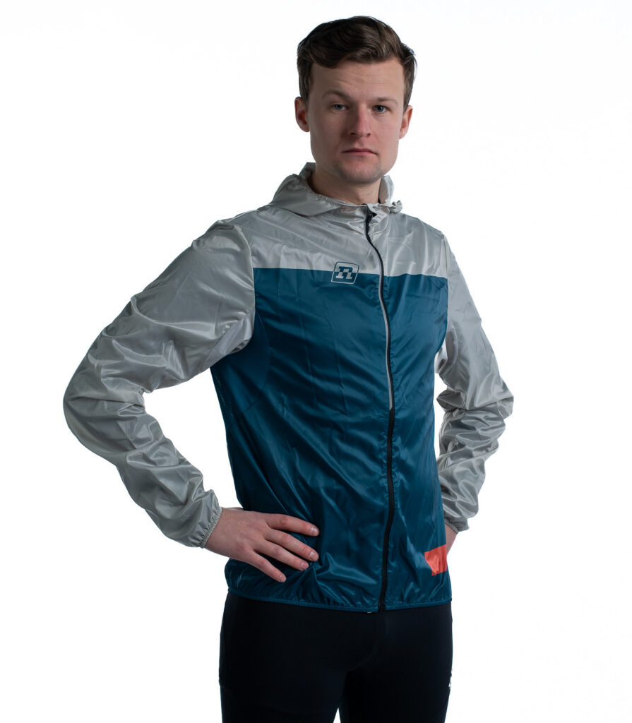 WIND JACKET UX GREY/BLUE 22