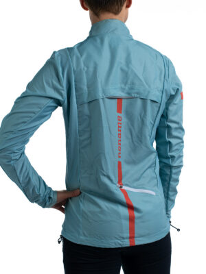 RUNNING JKT PLUS UX DUST BLUE/ORANGE 22