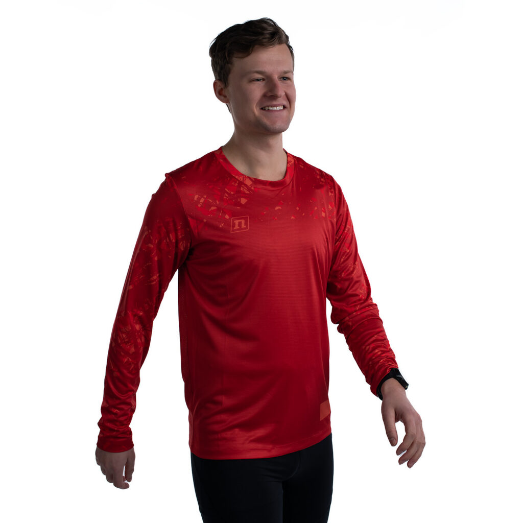 MILER T-SHIRT LS UX ORANGE/RED 22