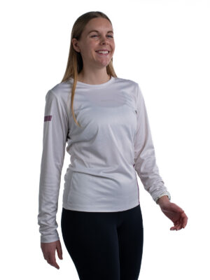 MILER T-SHIRT LS WO'S WARM GREY/PLUM 22