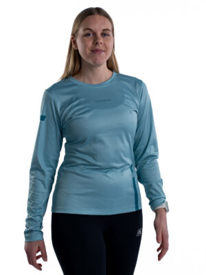 MILER T-SHIRT LS WO'S BLUE/GREEN OCEAN 22