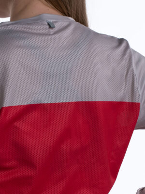MILER T-SHIRT LS WO'S RED/BEIGE 22