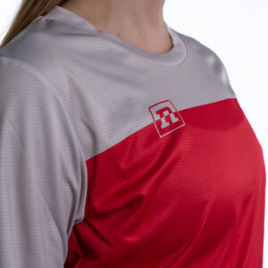 MILER T-SHIRT LS WO'S RED/BEIGE 22