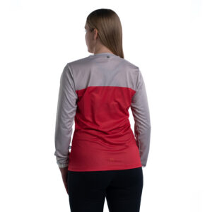 MILER T-SHIRT LS WO'S RED/BEIGE 22