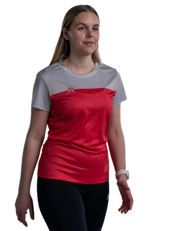 MILER T-SHIRT WO'S RED/BEIGE 22