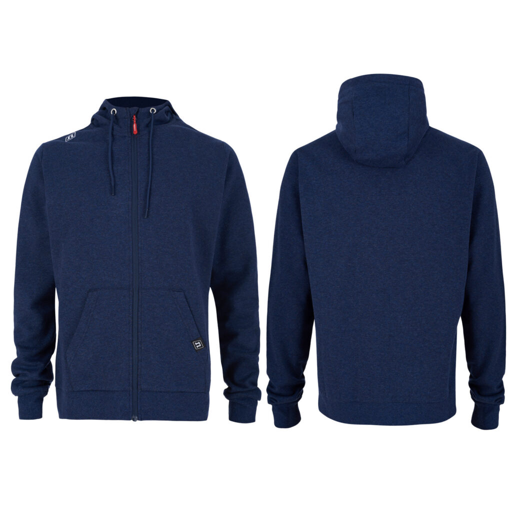 TRACK HOODIE UX 23 NAVY/MELANGE