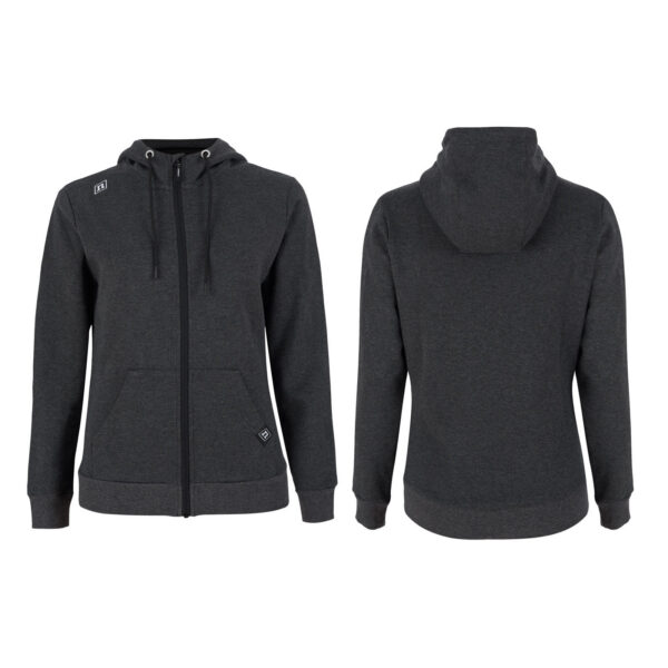 TRACK HOODIE WO 23 BLACK/MELANGE