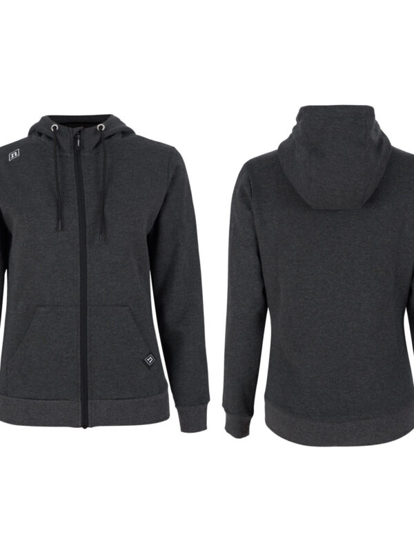 TRACK HOODIE WO 23 BLACK/MELANGE