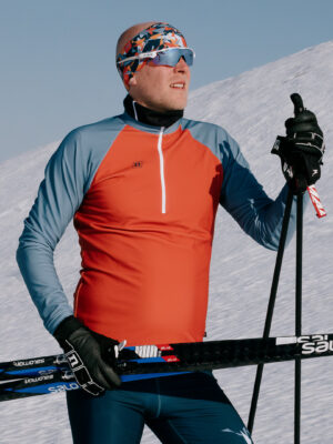 HEATWAVE SWEATER UX BLUE/RED