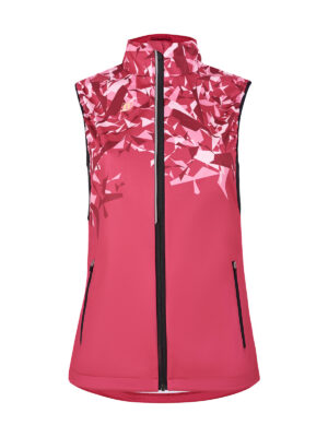 PRO SOFT SHELL VEST WOMENS CERISE