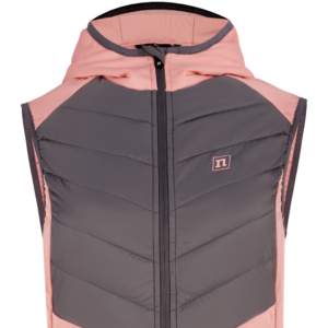 HYBRID VEST WO SALMON ROSE/GREY