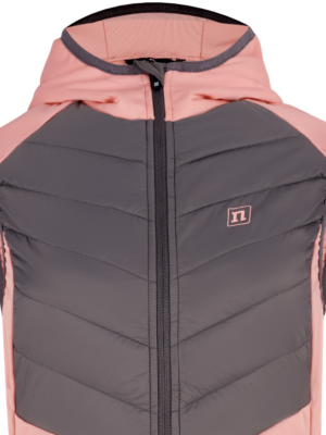 HYBRID VEST WO SALMON ROSE/GREY