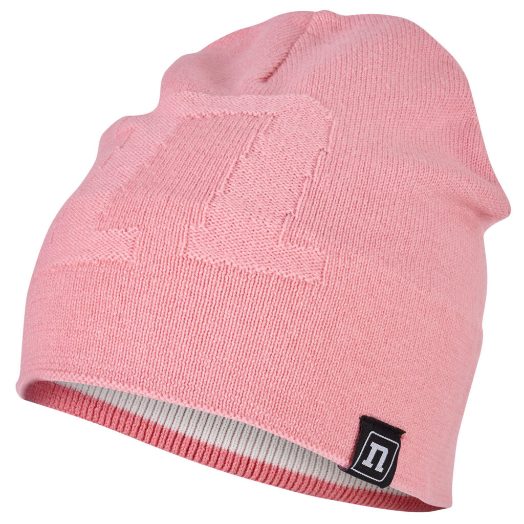 KNIT HAT SALMON ROSE