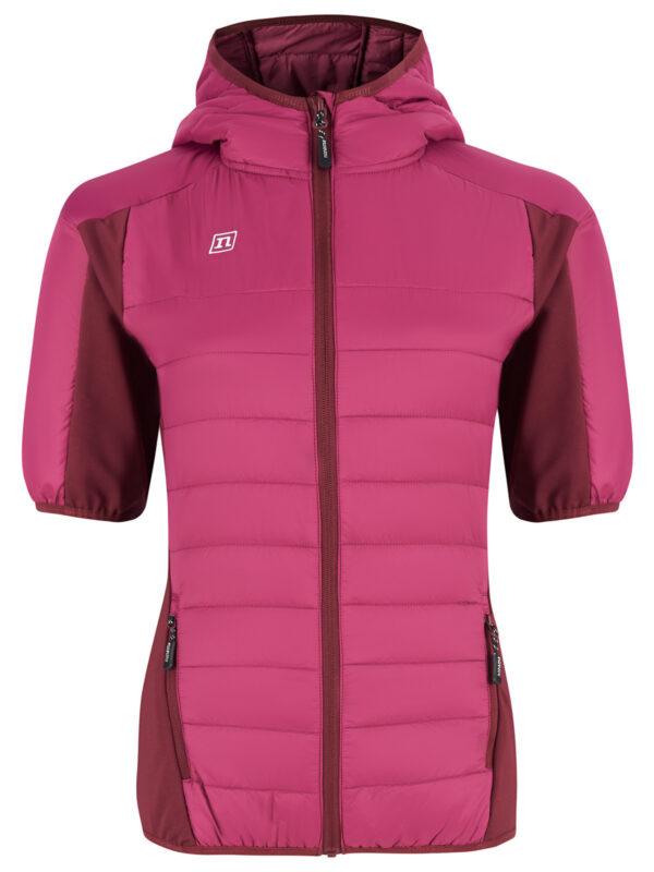SKI VEST WO WINE RED/DARK RASBERRY