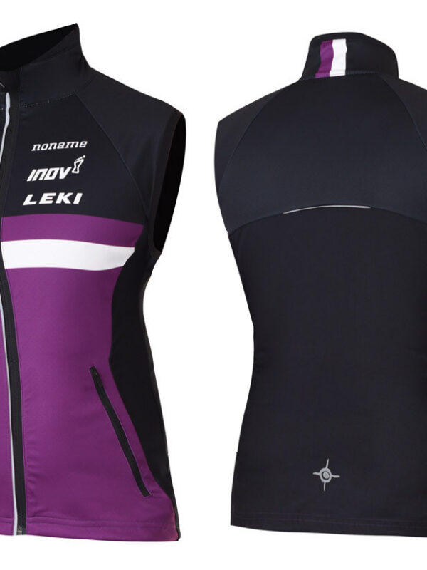 WARM UP VEST WO'S BLACK/PURPLE/WHITE