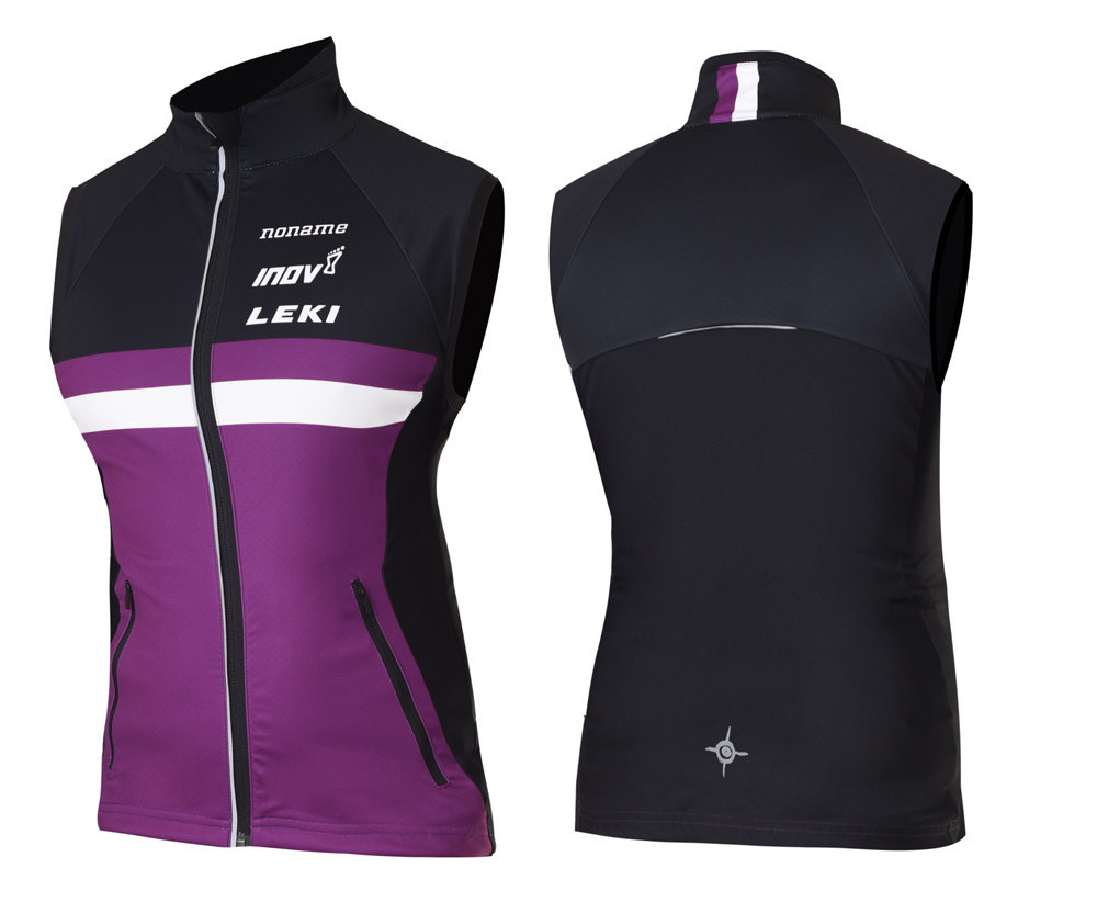 WARM UP VEST WO'S BLACK/PURPLE/WHITE