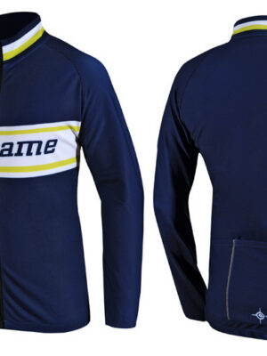 RACING THERMO TOP UX LS NAVY/LIME GREEN