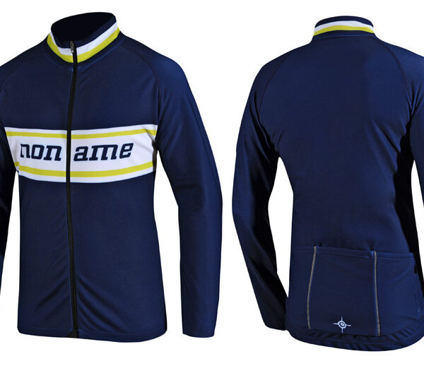RACING THERMO TOP UX LS NAVY/LIME GREEN