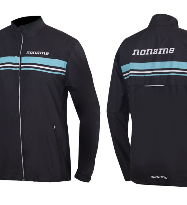 EXERCISE JACKET UX BLACK/LIGHT BLUE/WHITE STRIPES