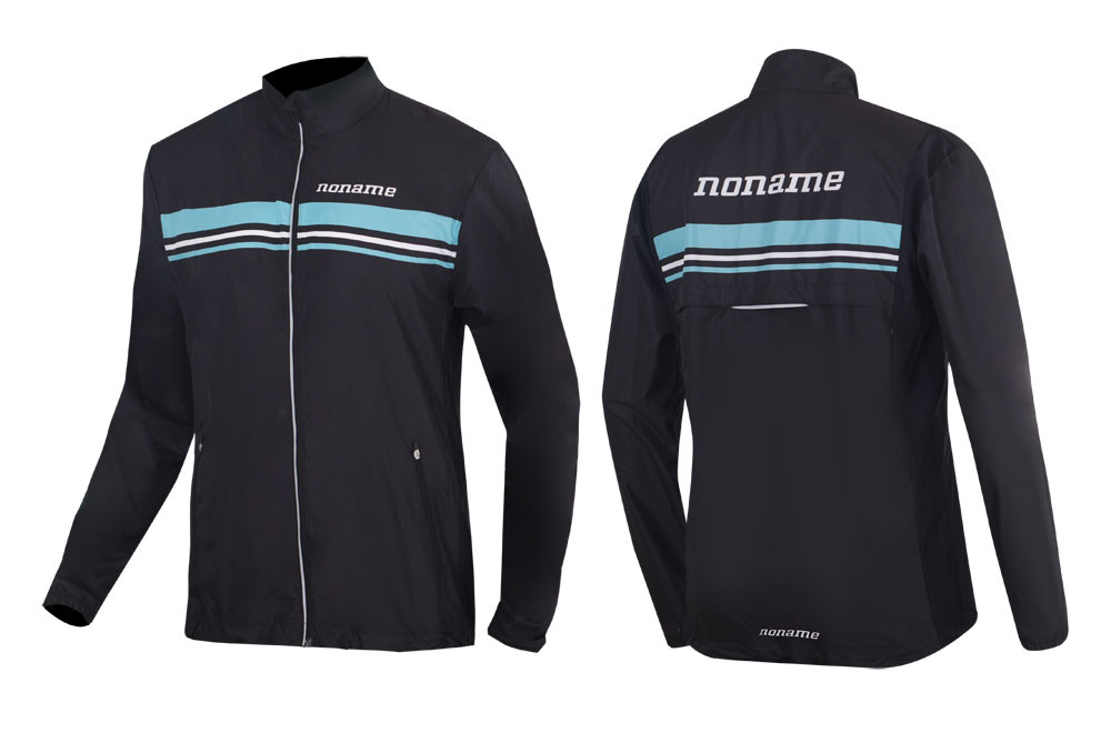 EXERCISE JACKET UX BLACK/LIGHT BLUE/WHITE STRIPES