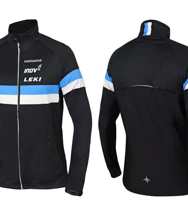 WARM UP JACKET UX BLACK/CYAN/WHITE