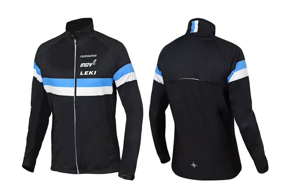 WARM UP JACKET UX BLACK/CYAN/WHITE