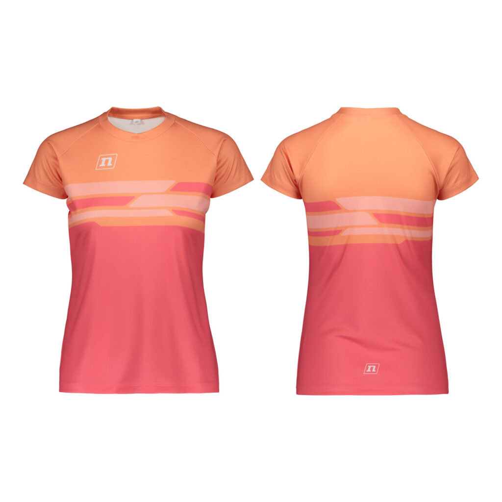 ACTIVE T-SHIRT SS WO'S PINK/ORANGE