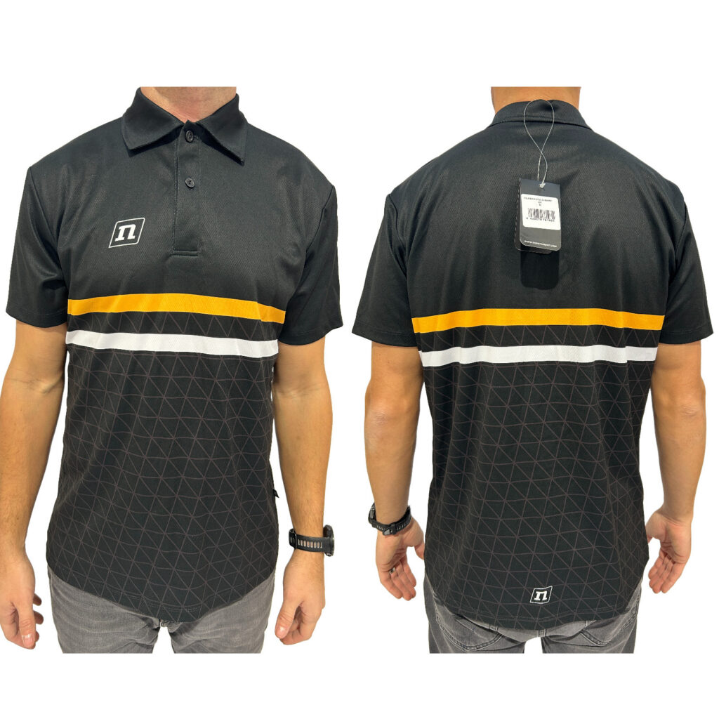 CLASSIC POLO UX BLACK/YELLOW/WHITE STRIPES