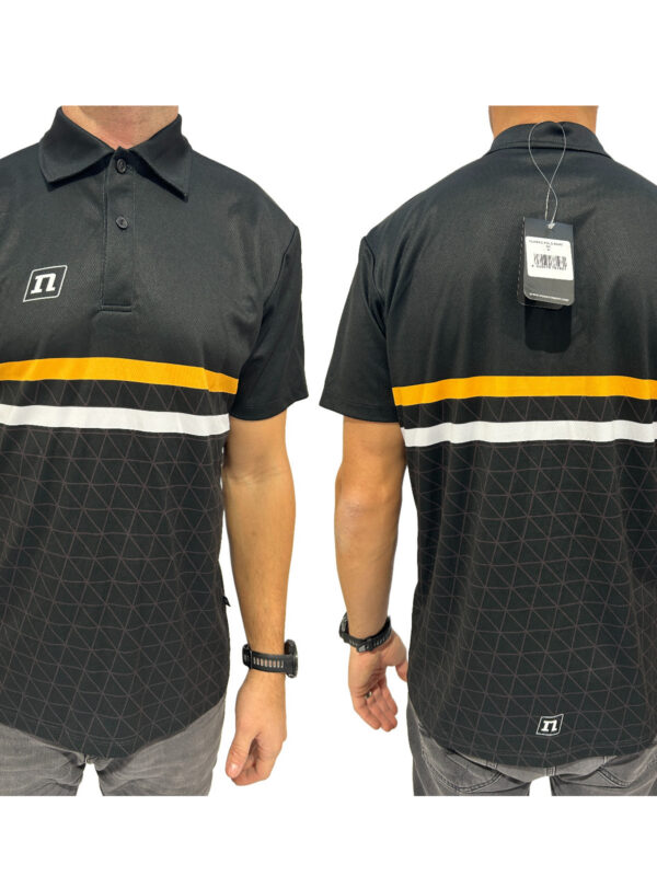 CLASSIC POLO UX BLACK/YELLOW/WHITE STRIPES
