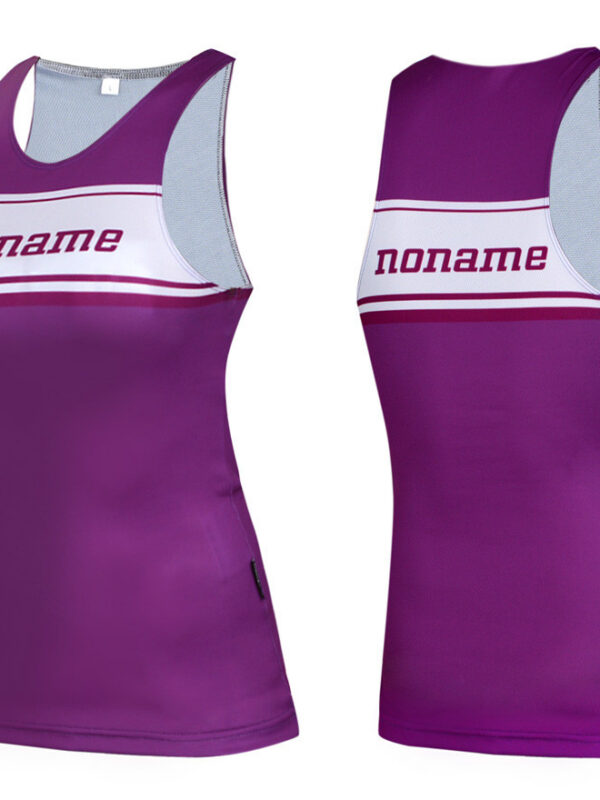 RUNNING SINGLET PLUS WO'S PURPLE/WHITE