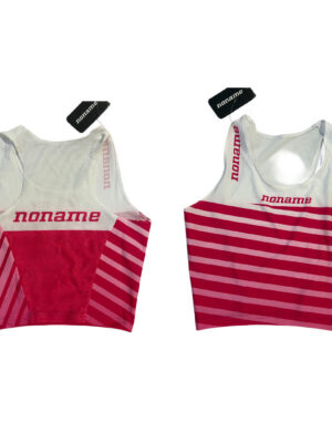 WO'S HALF LONG TOP PINK/WHITE