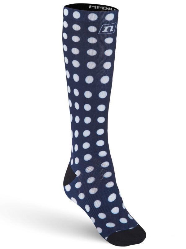O-SOCKS DOTS DARK BLUE