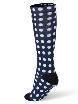 O-SOCKS DOTS DARK BLUE