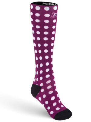 O-SOCKS DOTS WINERED