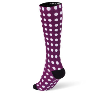 O-SOCKS DOTS WINERED