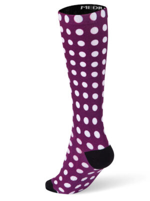 O-SOCKS DOTS WINERED