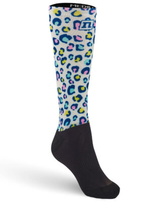 O-SOCKS DOTS LEOPARD RAINBOW