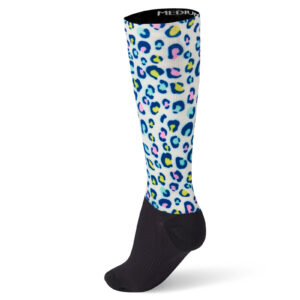 O-SOCKS DOTS LEOPARD RAINBOW