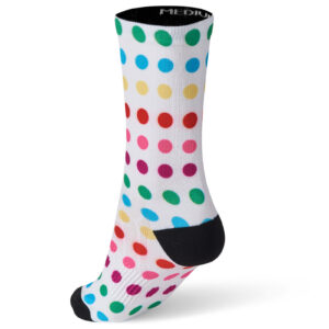 CREW SOCKS WHITE RAINBOW