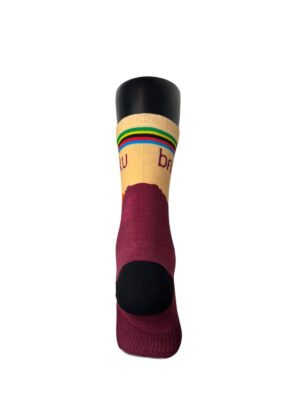 BARKU CREW SOCKS BURGUNDY